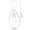 Uniquewise Aluminium-Casted Modern Decorative Flower Table Vase, Two Tone Brown and Gold 6.75 Inch QI004134.S - alternate 2